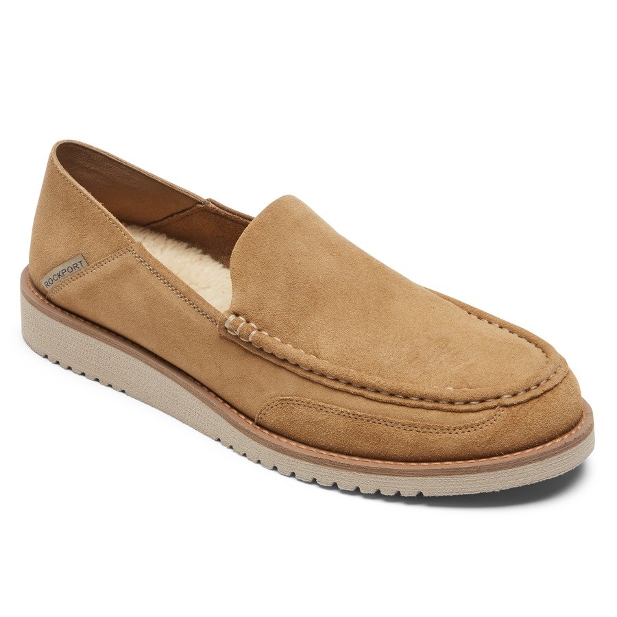 Rockport Axelrod Crushback Slip-On Loafers Heren Lichtbruin | NL1M90286