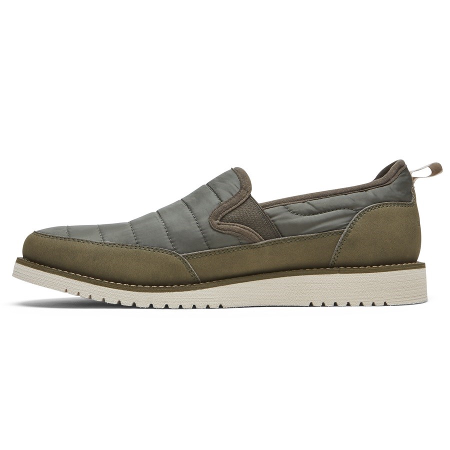 Rockport Axelrod Quilted Slip On Sneakers Heren Olijfgroen | NL1M859O2