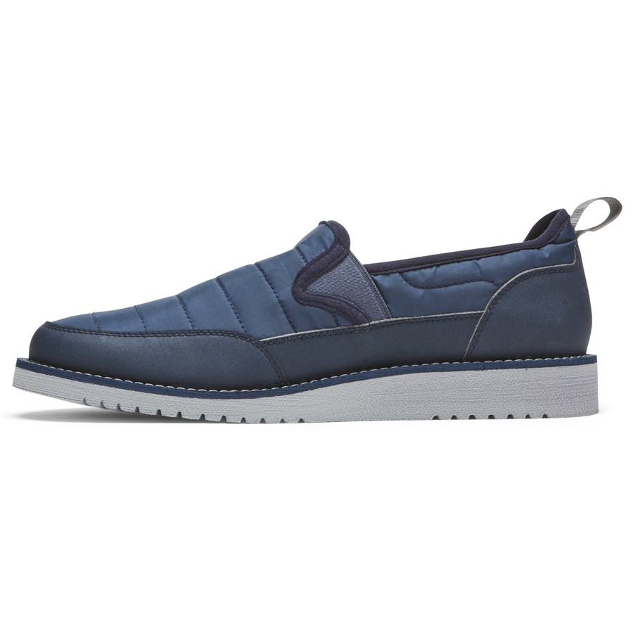 Rockport Axelrod Quilted Slip On Sneakers Heren Donkerblauw | NL65I80M9