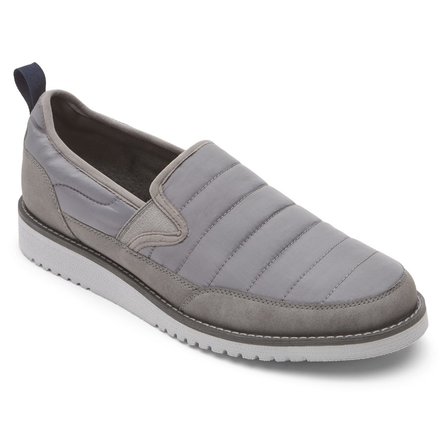 Rockport Axelrod Quilted Slip On Sneakers Heren Grijs | NL6I18O20