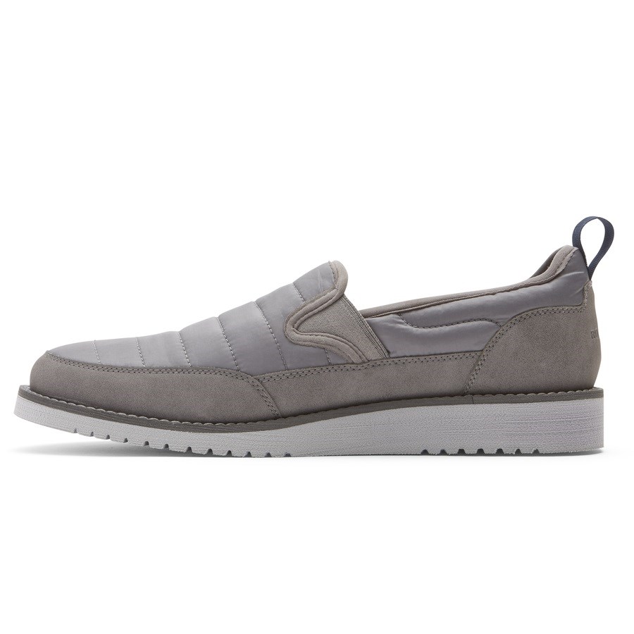 Rockport Axelrod Quilted Slip On Sneakers Heren Grijs | NL6I18O20