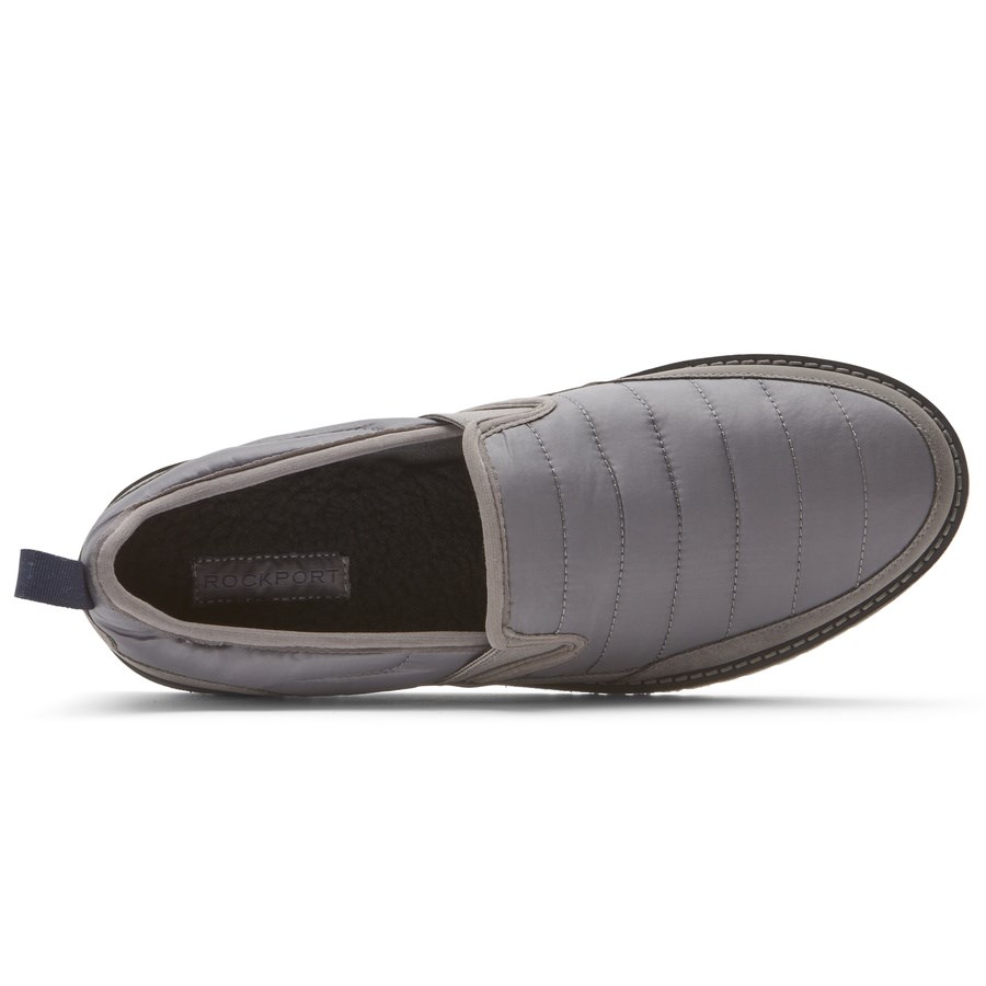 Rockport Axelrod Quilted Slip On Sneakers Heren Grijs | NL6I18O20