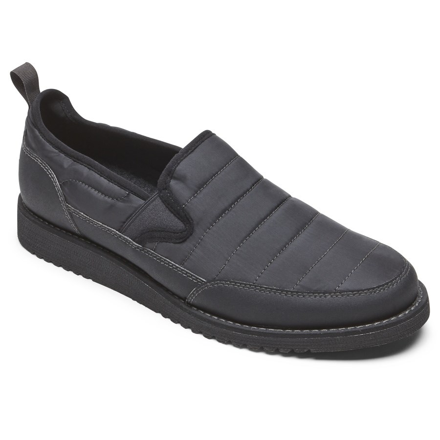 Rockport Axelrod Quilted Slip On Sneakers Heren Zwart | NL869152O