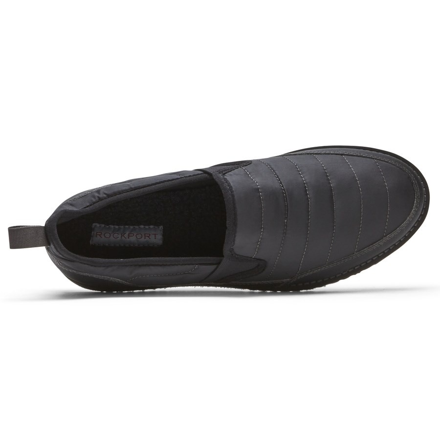 Rockport Axelrod Quilted Slip On Sneakers Heren Zwart | NL869152O