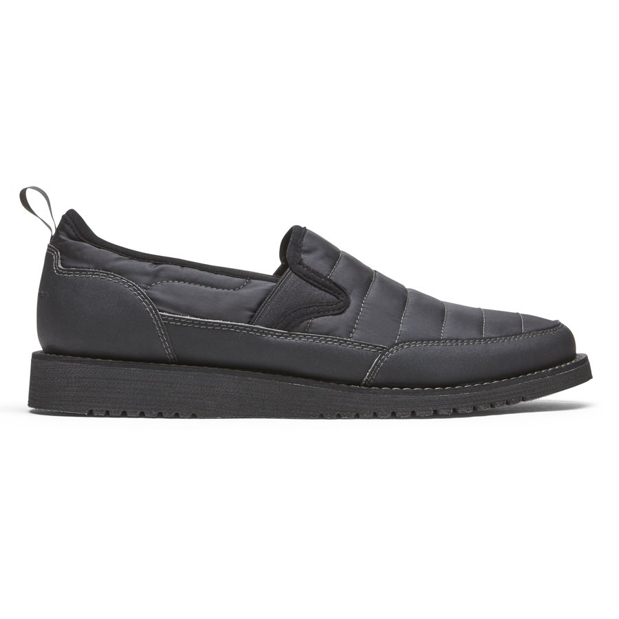 Rockport Axelrod Quilted Slip On Sneakers Heren Zwart | NL869152O