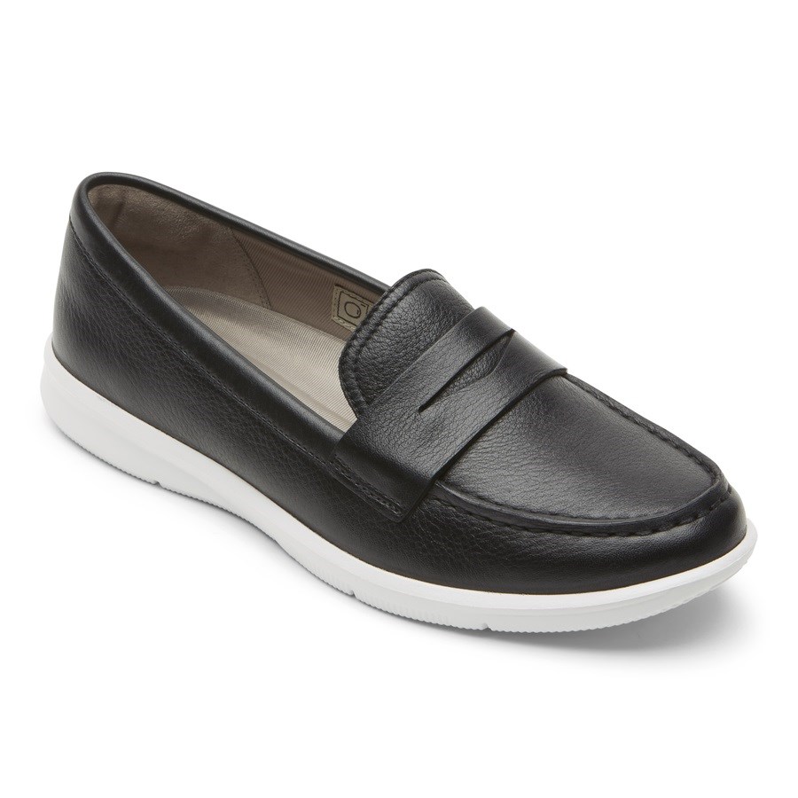 Rockport Ayva Washable Penny Loafers Dames Zwart | NL85I9620