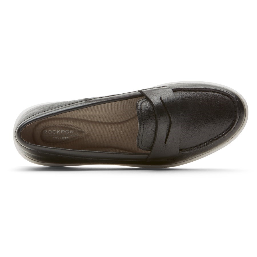 Rockport Ayva Washable Penny Loafers Dames Zwart | NL85I9620