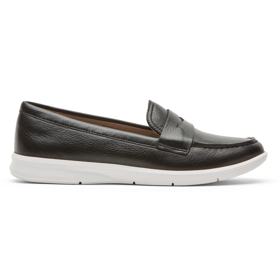 Rockport Ayva Washable Penny Loafers Dames Zwart | NL85I9620