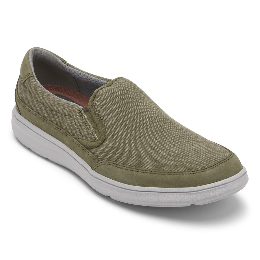 Rockport Beckwith Slip On Sneakers Heren Olijfgroen | NL60M25IO