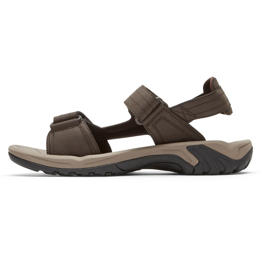 Rockport Byron Adjustable Sandalen Heren Donkerbruin | NL4052I91