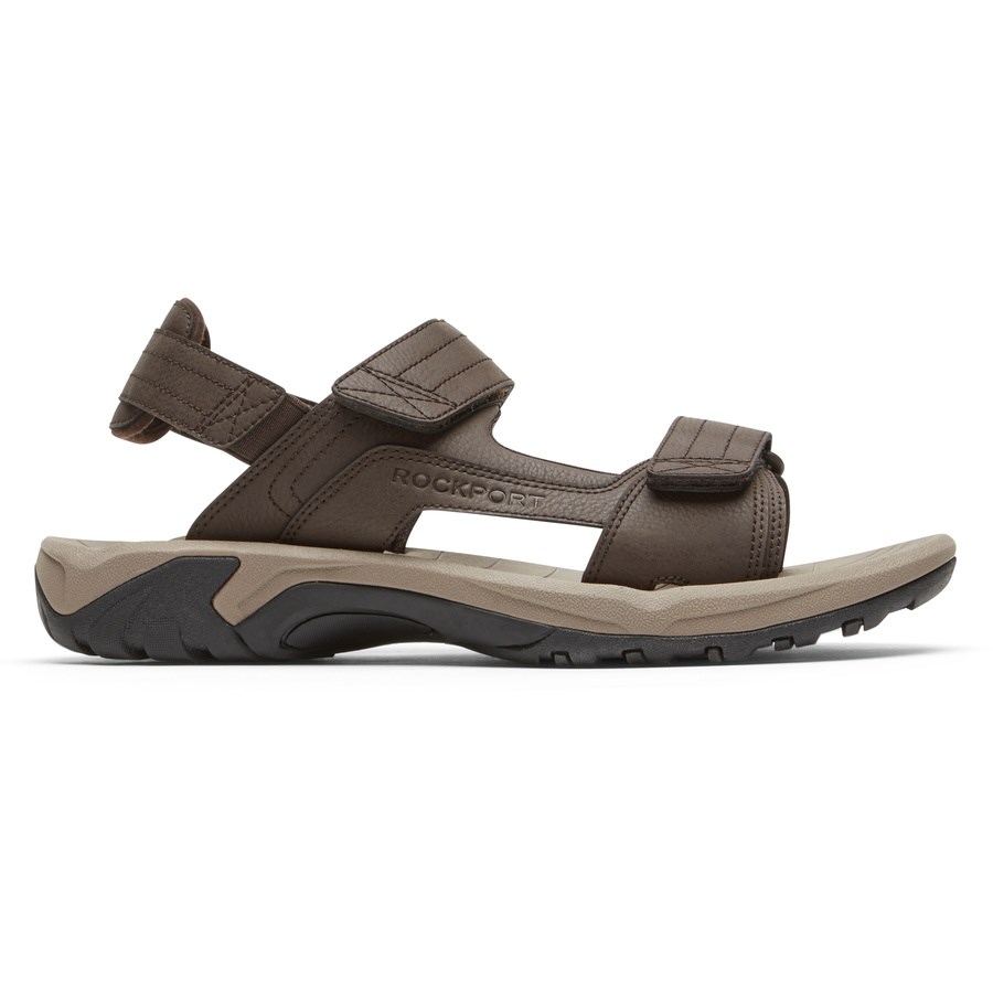 Rockport Byron Adjustable Sandalen Heren Donkerbruin | NL4052I91