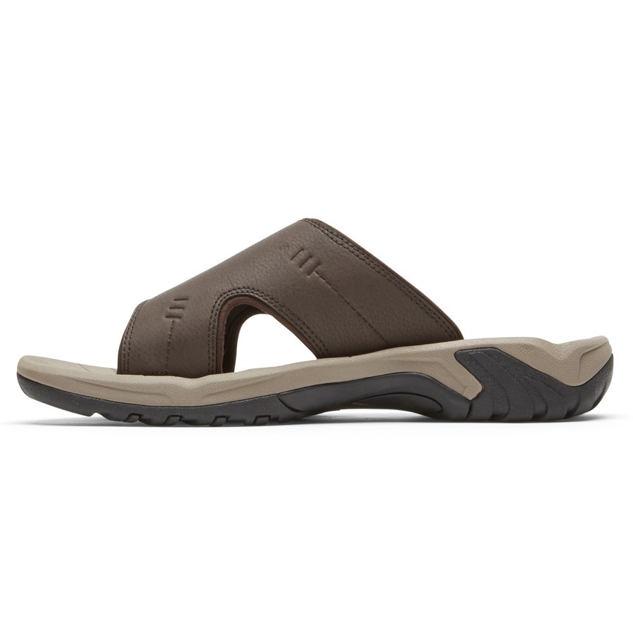 Rockport Byron Badslippers Heren Donkerbruin | NL598OM21