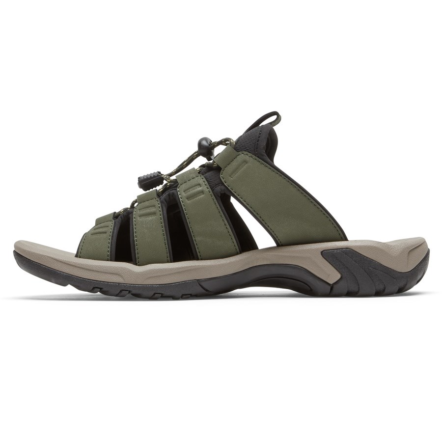 Rockport Byron Bungee Badslippers Heren Olijfgroen | NL9I815M0