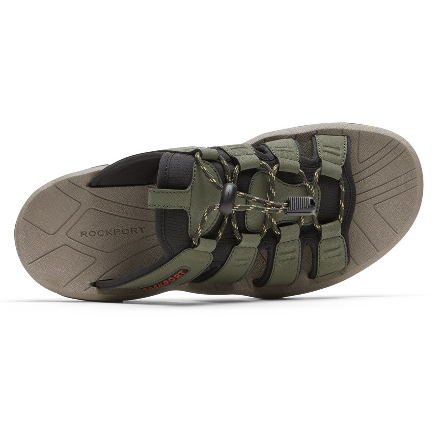 Rockport Byron Bungee Badslippers Heren Olijfgroen | NL9I815M0