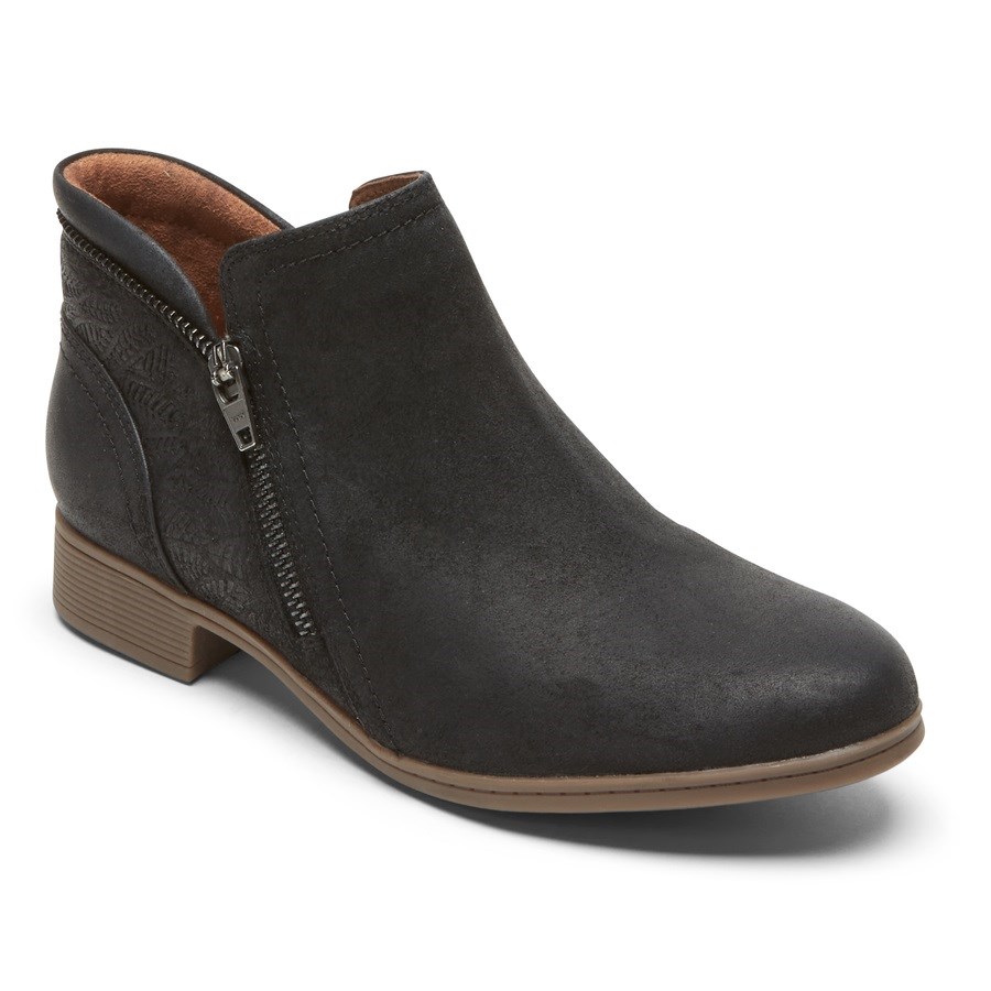 Rockport Cobb Hill Crosbie Laarzen Dames Zwart | NL0M856IO