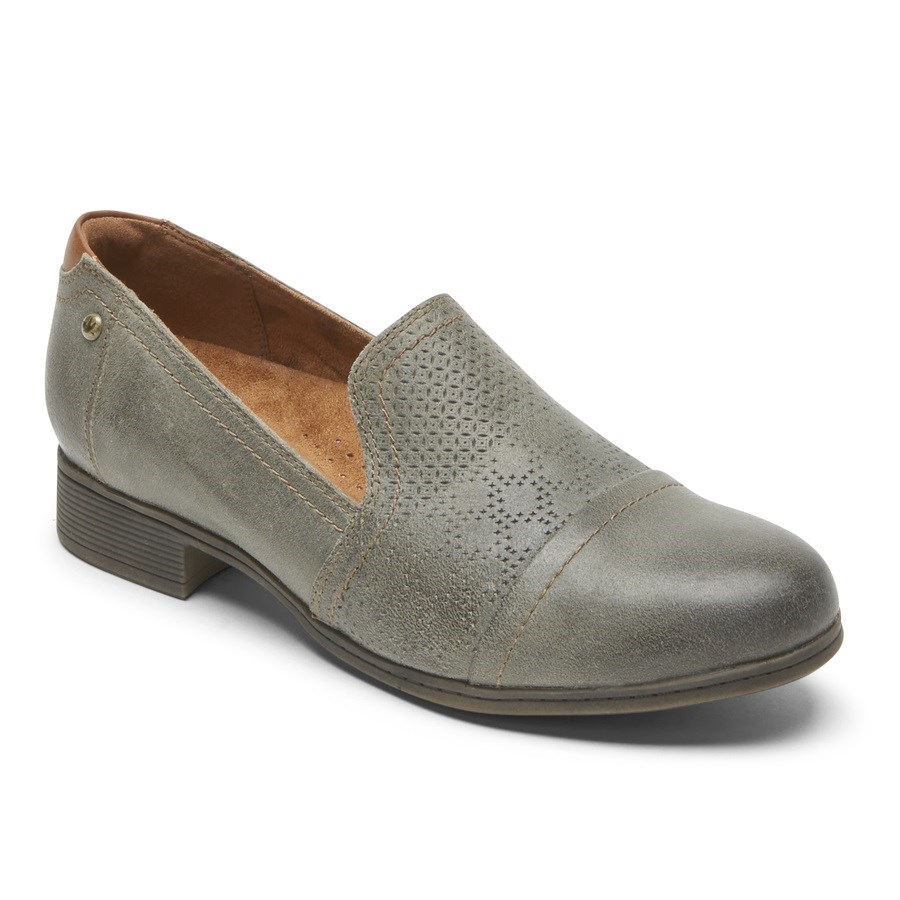 Rockport Cobb Hill Crosbie Slip-On Loafers Dames Grijs | NL2508IO6