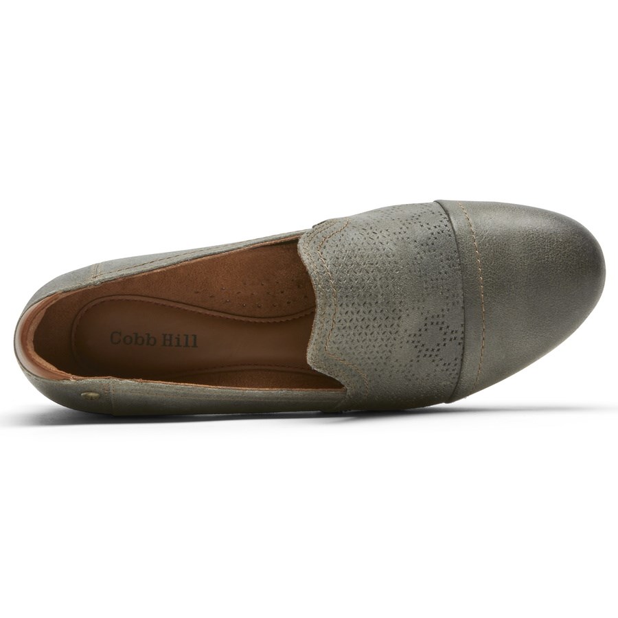 Rockport Cobb Hill Crosbie Slip-On Loafers Dames Grijs | NL2508IO6