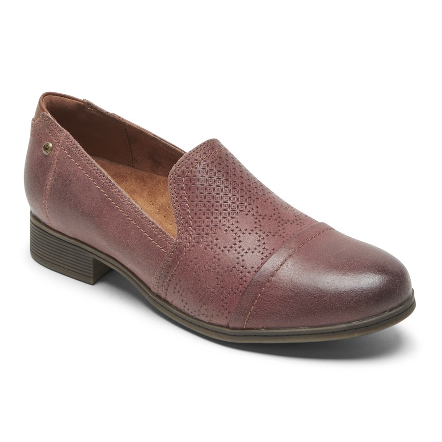 Rockport Cobb Hill Crosbie Slip-On Loafers Dames Rood | NL7102958