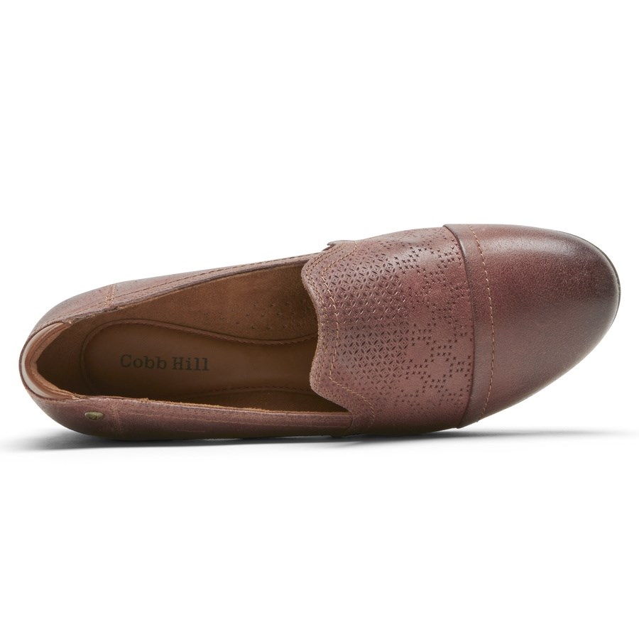 Rockport Cobb Hill Crosbie Slip-On Loafers Dames Rood | NL7102958