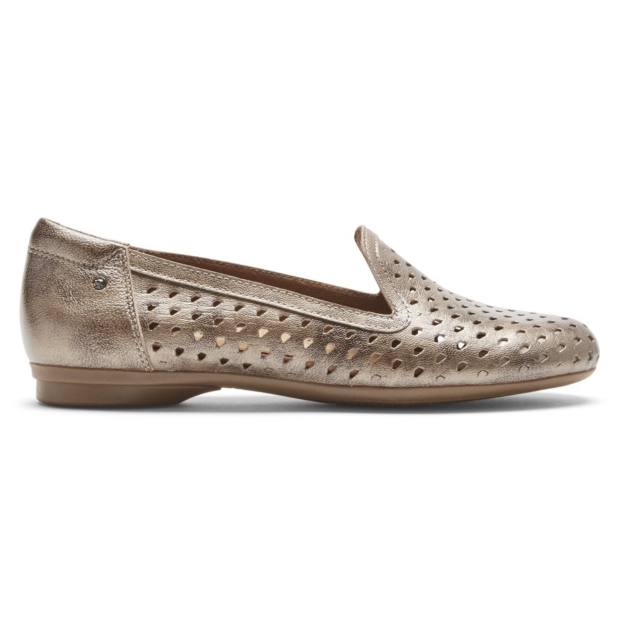 Rockport Cobb Hill Maiika Woven Slip-On Loafers Dames Goud | NL6509MO2