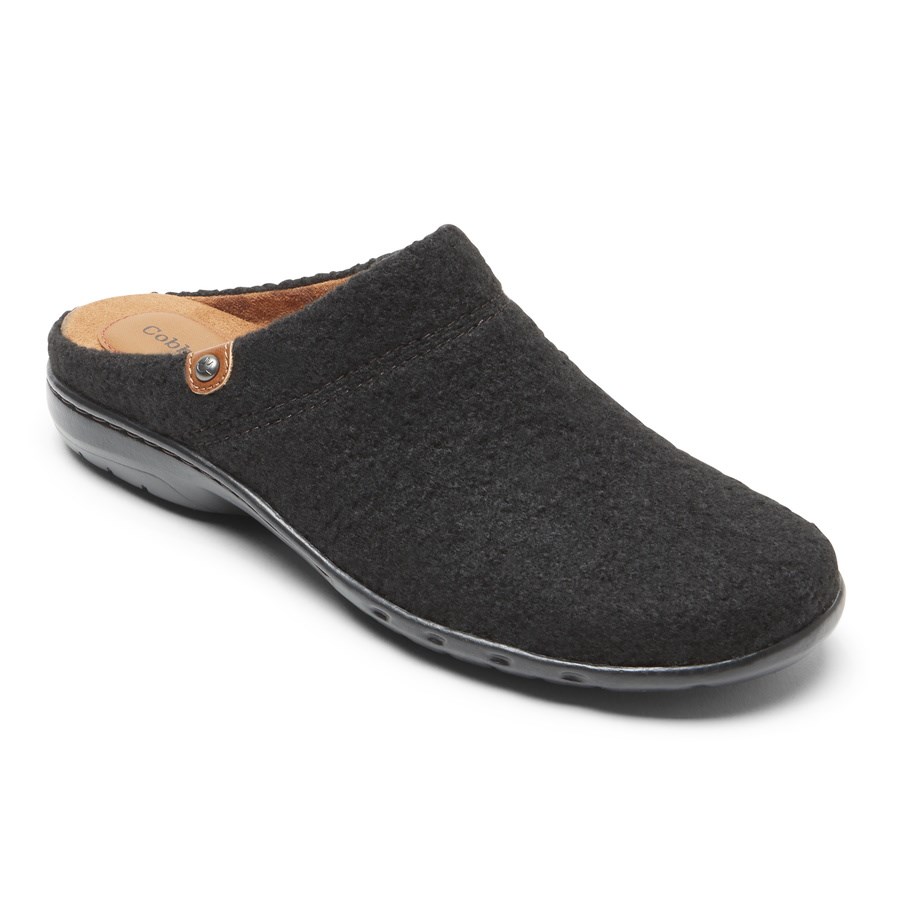 Rockport Cobb Hill Penfield Clog Badslippers Dames Zwart | NL0I8615M