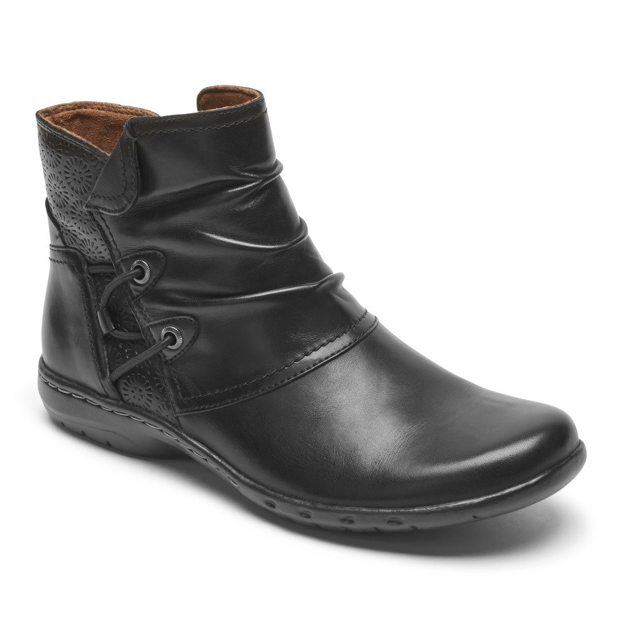 Rockport Cobb Hill Penfield Ruched Laarzen Dames Zwart | NL68519IM