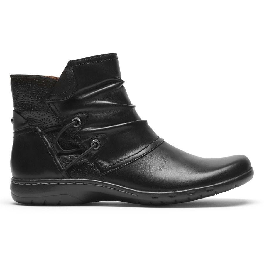 Rockport Cobb Hill Penfield Ruched Laarzen Dames Zwart | NL68519IM