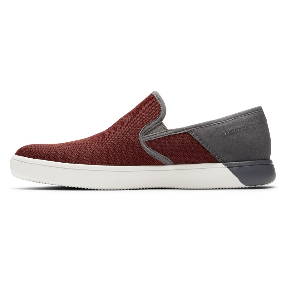 Rockport Colle Slip-On Mesh Sneakers Heren Rood Grijs | NL4956I2O