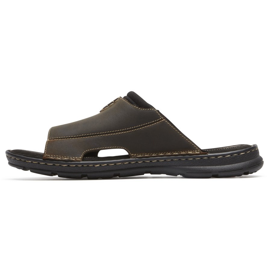 Rockport Darwyn 2 Badslippers Heren Donkerbruin | NL16O290M