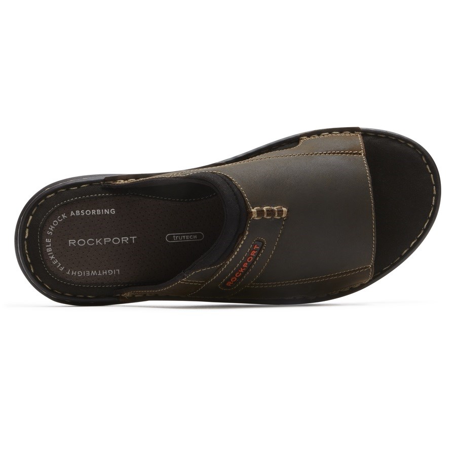 Rockport Darwyn 2 Badslippers Heren Donkerbruin | NL16O290M