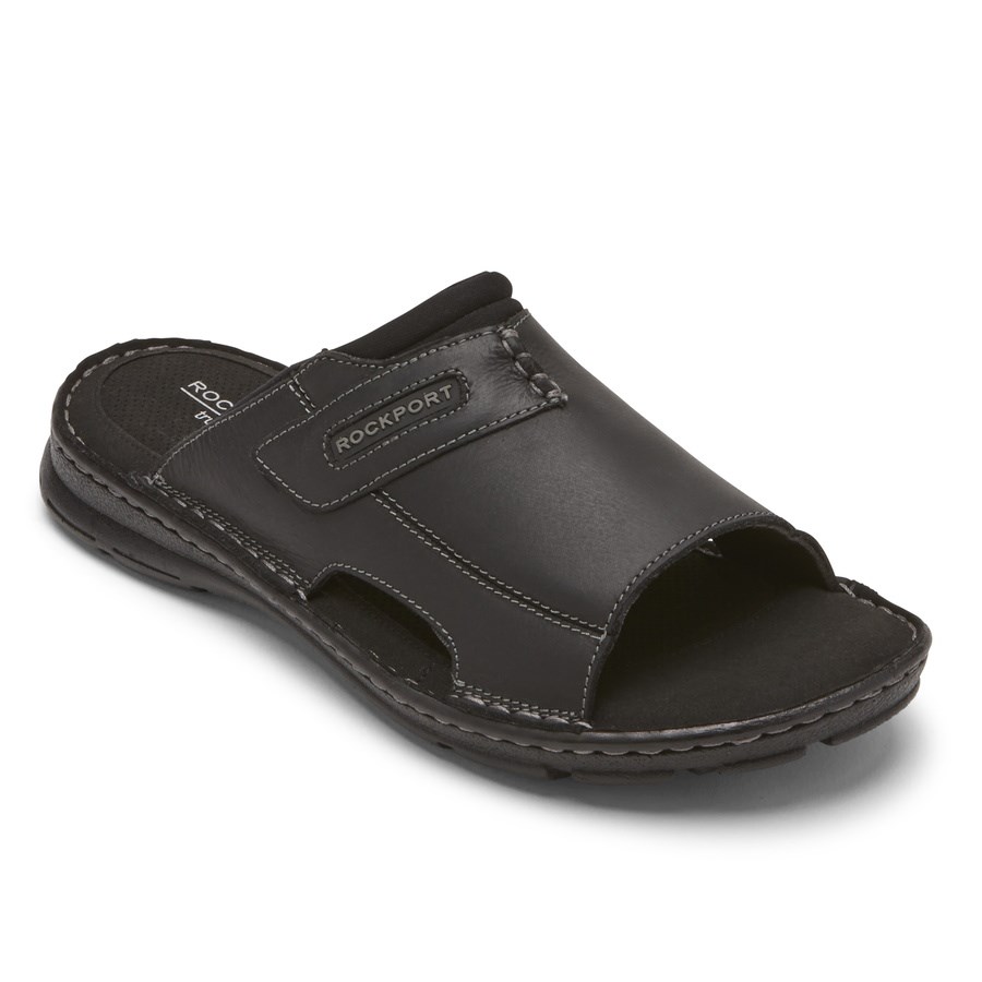 Rockport Darwyn 2 Badslippers Heren Zwart | NL65I89M1