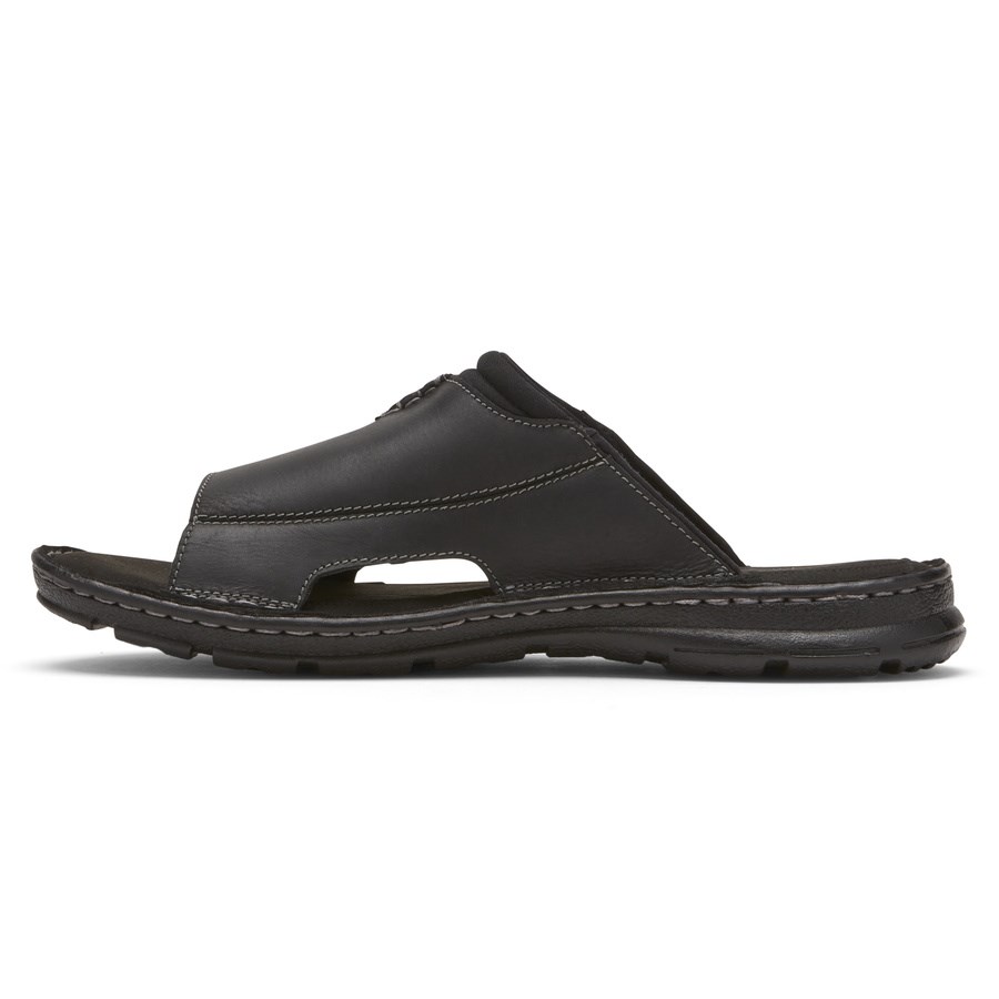 Rockport Darwyn 2 Badslippers Heren Zwart | NL65I89M1