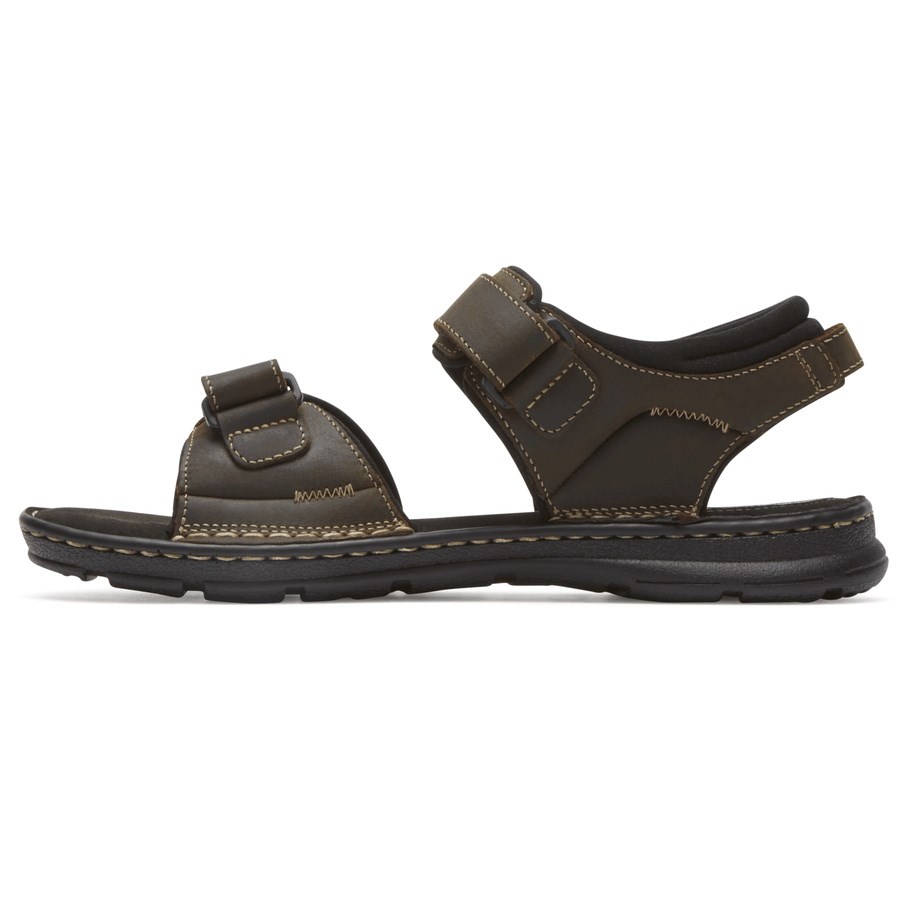 Rockport Darwyn Quarter-Riemen Sandalen Heren Donkerbruin | NL752M968