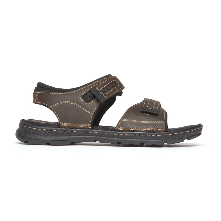 Rockport Darwyn Quarter-Riemen Sandalen Heren Donkerbruin | NL752M968