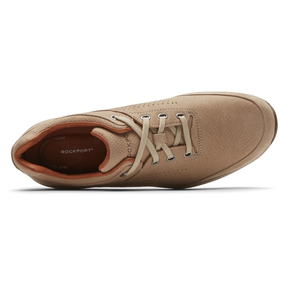 Rockport Edge Hill 2 Plain Neus Sneakers Heren Lichtbruin | NL28106OI