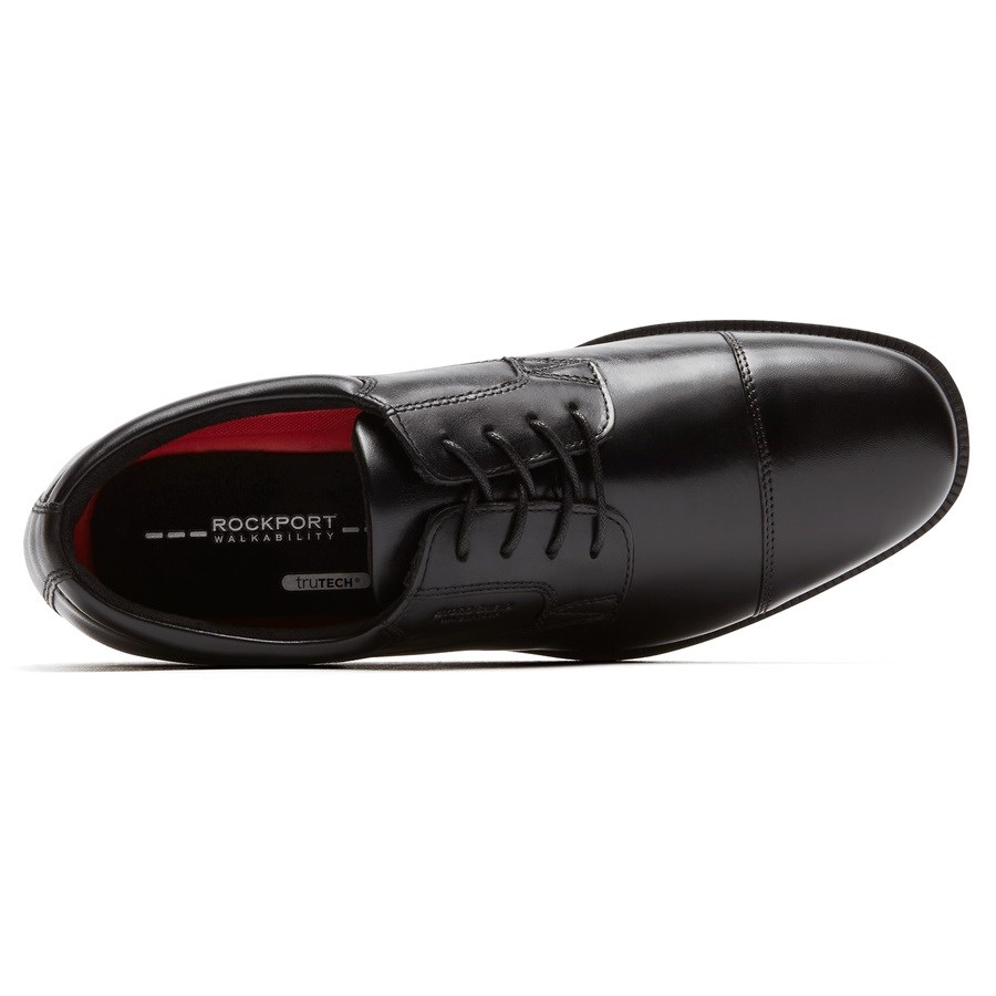 Rockport Essential Details Waterdichte Cap Neus Oxford Schoenen Heren Zwart | NL6MI20O9