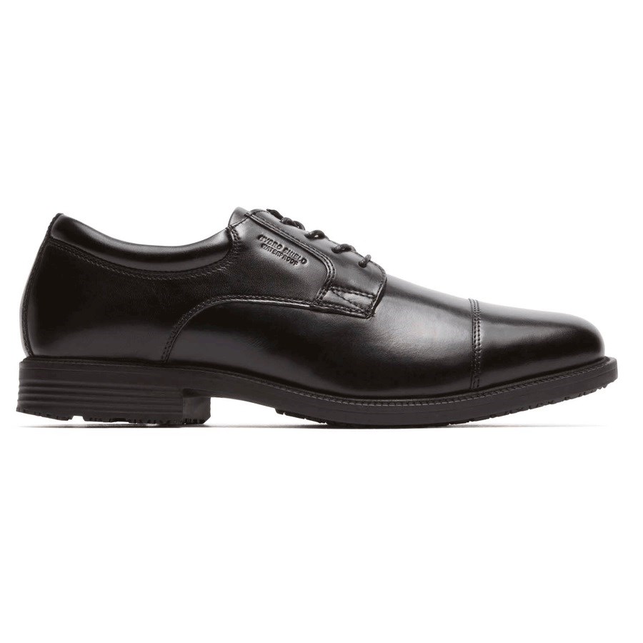 Rockport Essential Details Waterdichte Cap Neus Oxford Schoenen Heren Zwart | NL6MI20O9