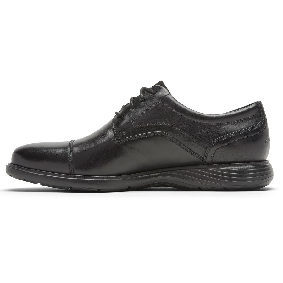 Rockport Garett Cap Neus Oxford Schoenen Heren Zwart | NL9I18M56