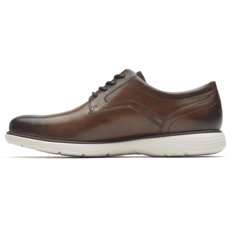 Rockport Garett Plain Neus Oxford Schoenen Heren Donkerbruin | NL421I068