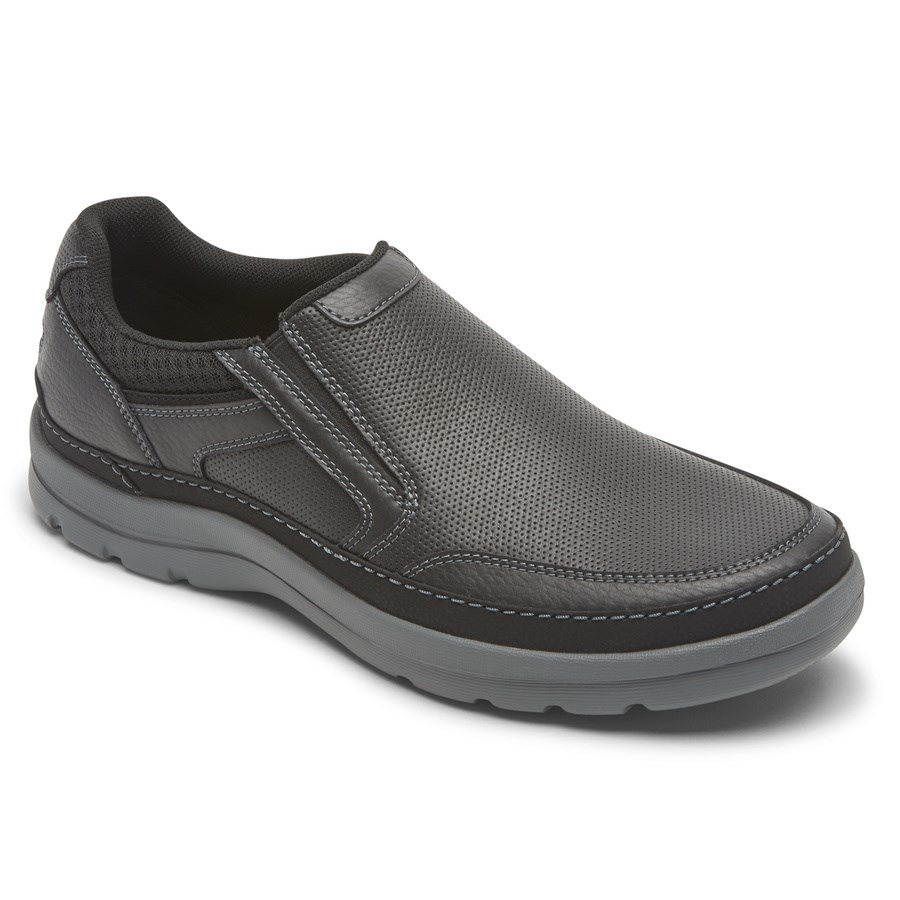 Rockport Get Your Kicks Mudguard Slip On Sneakers Heren Zwart | NL0968I51