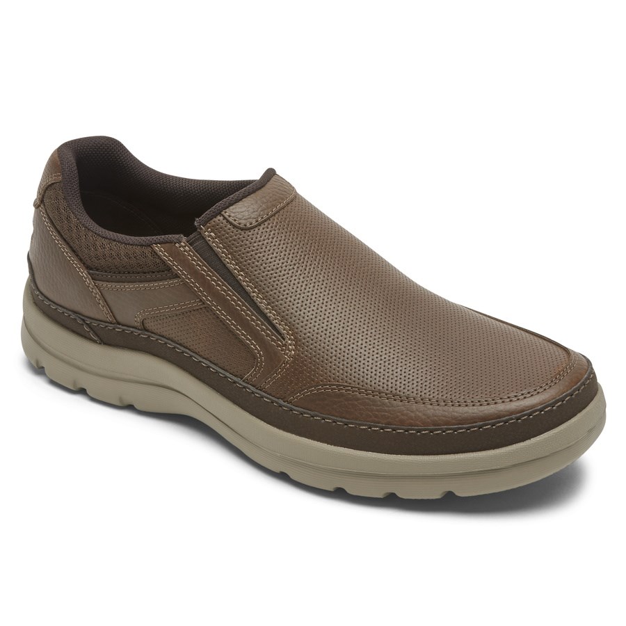 Rockport Get Your Kicks Mudguard Slip On Sneakers Heren Chocola | NL80MOI65