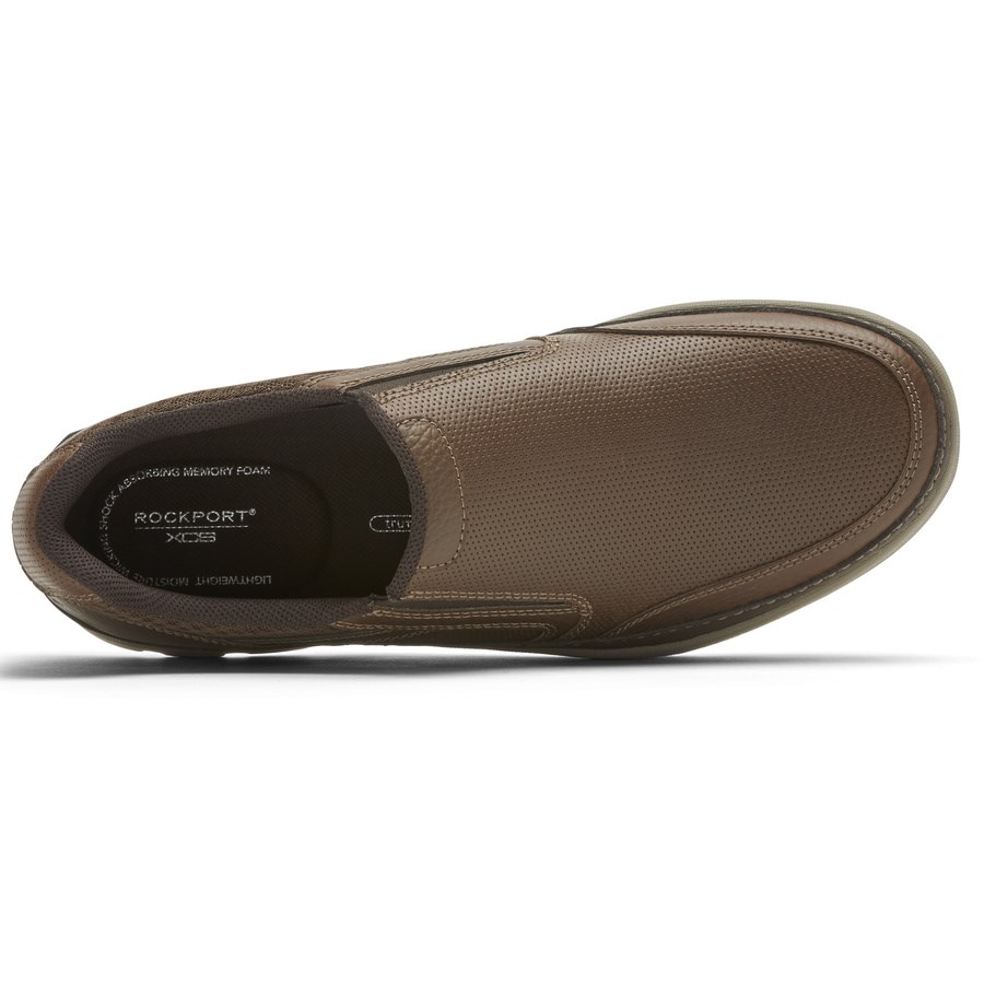 Rockport Get Your Kicks Mudguard Slip On Sneakers Heren Chocola | NL80MOI65