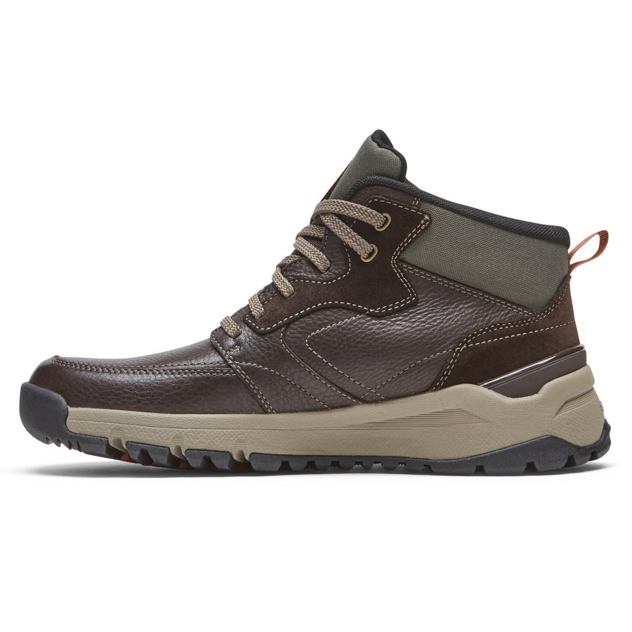 Rockport Glastonbury Mid Waterdichte Laarzen Heren Donkerbruin | NL1I09O62