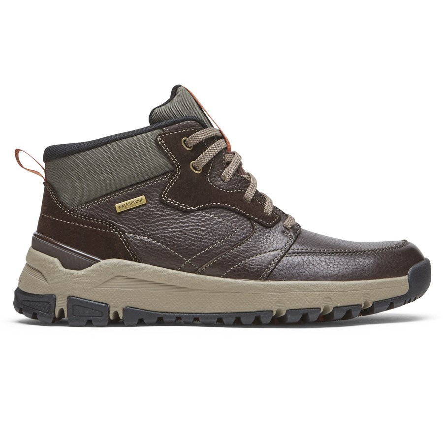 Rockport Glastonbury Mid Waterdichte Laarzen Heren Donkerbruin | NL1I09O62