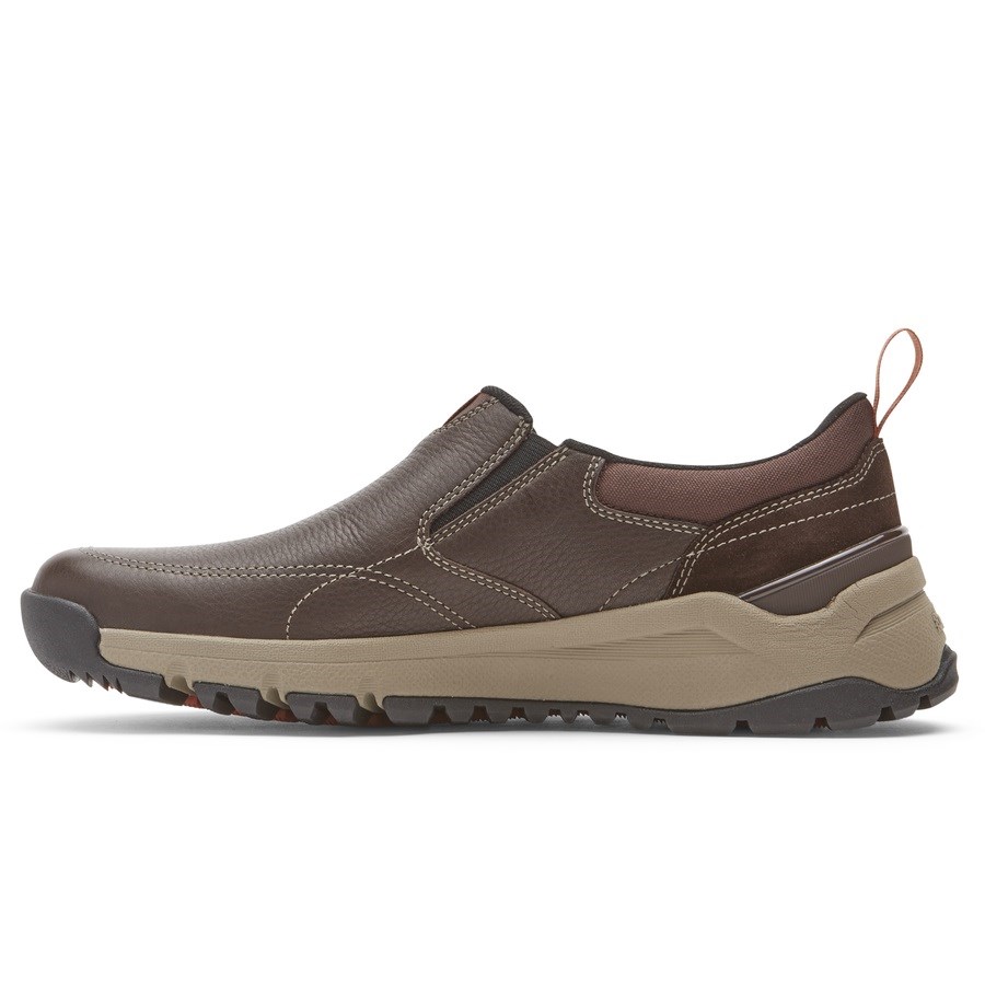 Rockport Glastonbury Waterdichte Slip On Sneakers Heren Donkerbruin | NL91I26OM