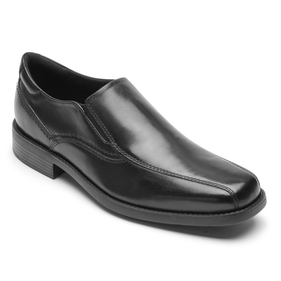 Rockport Greyson Bike Neus Slip-On Loafers Heren Zwart | NL208MO65