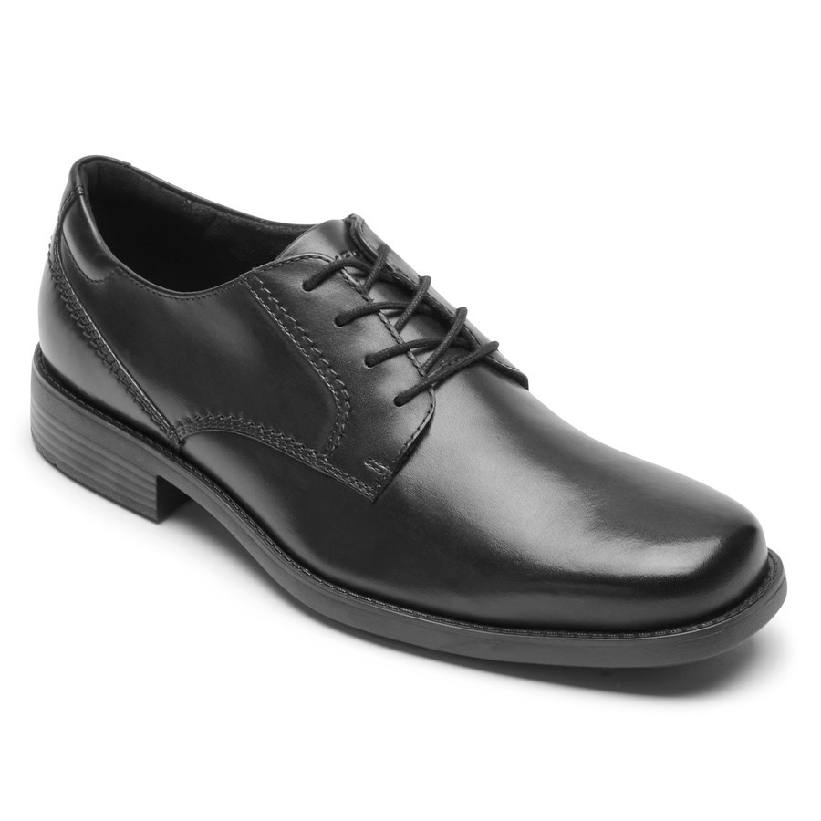 Rockport Greyson Plain Neus Oxford Schoenen Heren Zwart | NL369O215