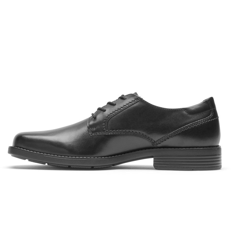 Rockport Greyson Plain Neus Oxford Schoenen Heren Zwart | NL369O215