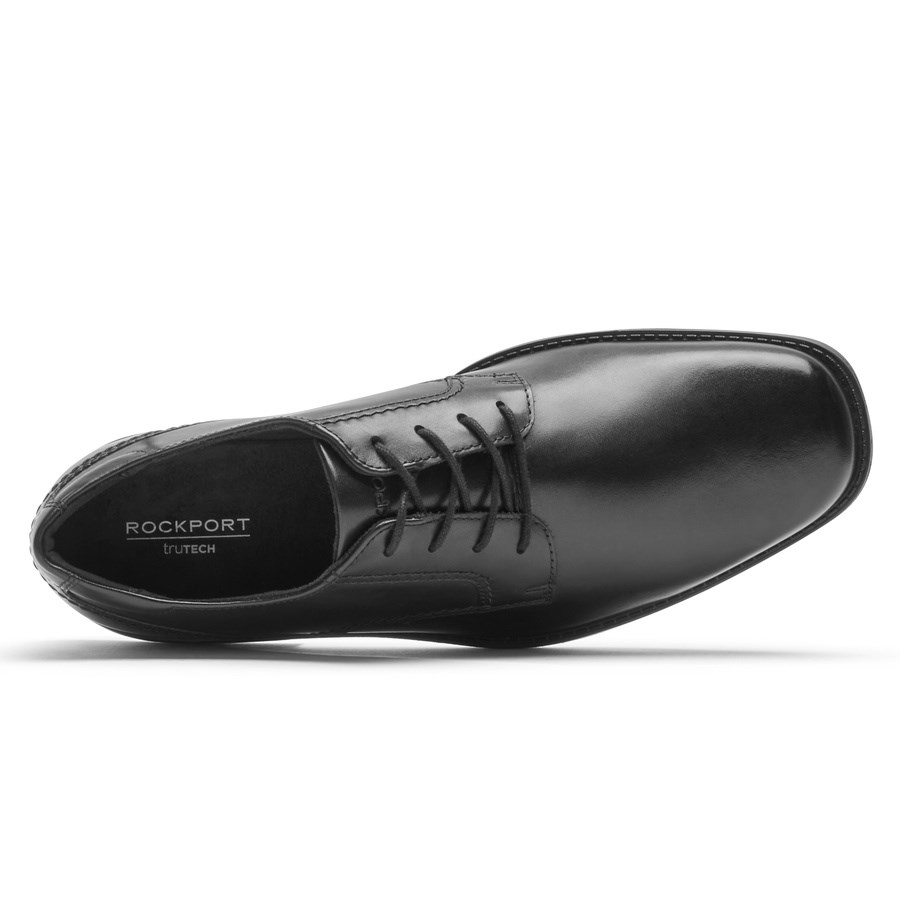 Rockport Greyson Plain Neus Oxford Schoenen Heren Zwart | NL369O215