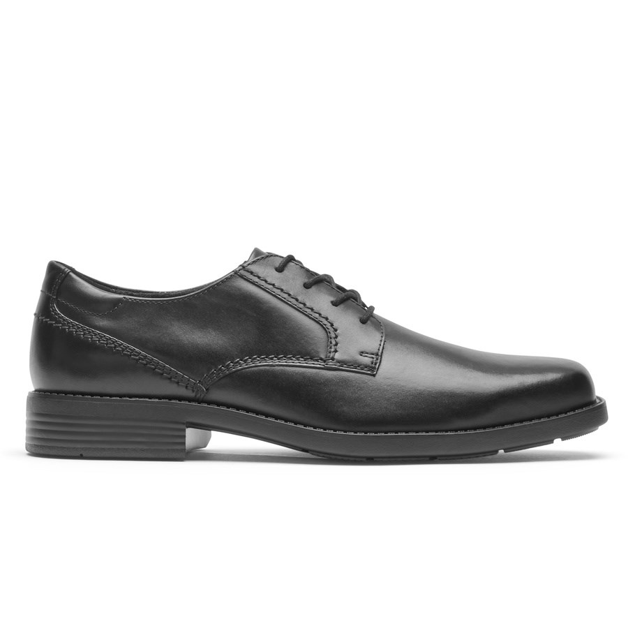 Rockport Greyson Plain Neus Oxford Schoenen Heren Zwart | NL369O215